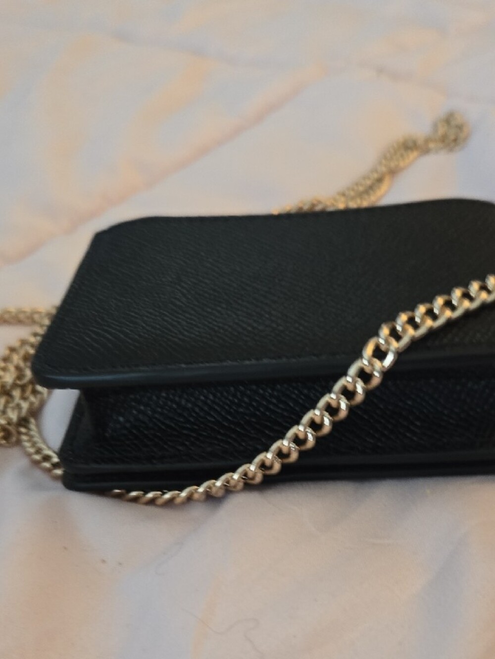 Coach Black Leather Crossbody with Gold Hardware - Picture 4 of 6
